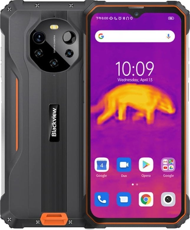 Smartphone Blackview BL8800 Pro 5G 8/128 GB negru și portocaliu (69315483080100)