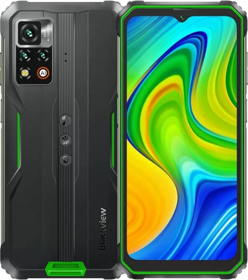 Smartphone Blackview BV9200 8/256GB negru și verde (BV9200-GN/BV)