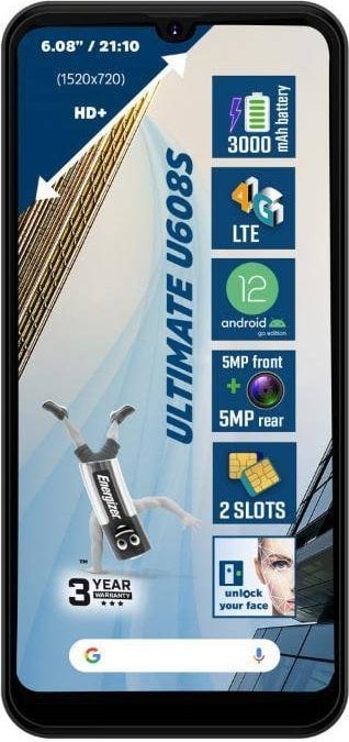 Smartphone Energizer Energizer Ultimate U608S - Smartphone 2GB RAM 32GB 6.08` 4G Dual Sim EU (negru)