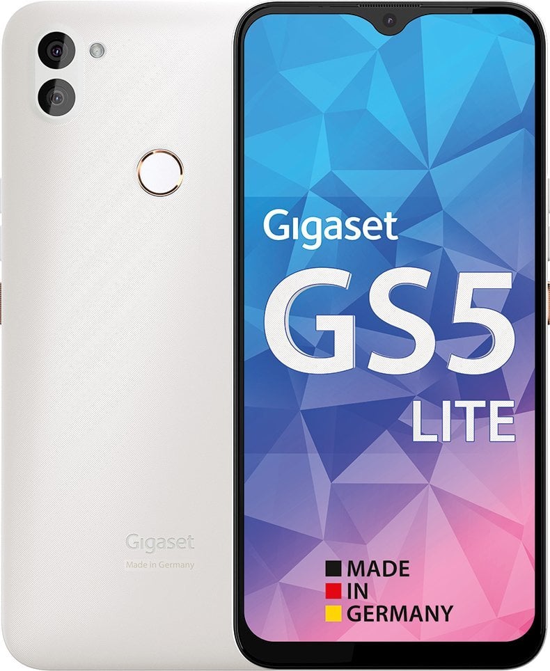 Smartphone Gigaset Gigaset GS5 LITE 64GB, telefon mobil (alb perlat, Android 12, 4GB)