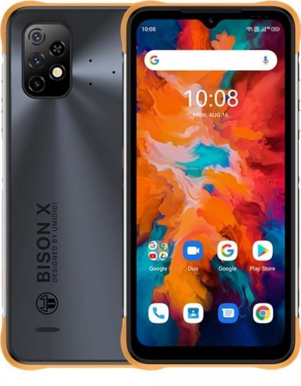 Smartphone Umidigi Bison X10 4/64GB Dual SIM Negru și galben