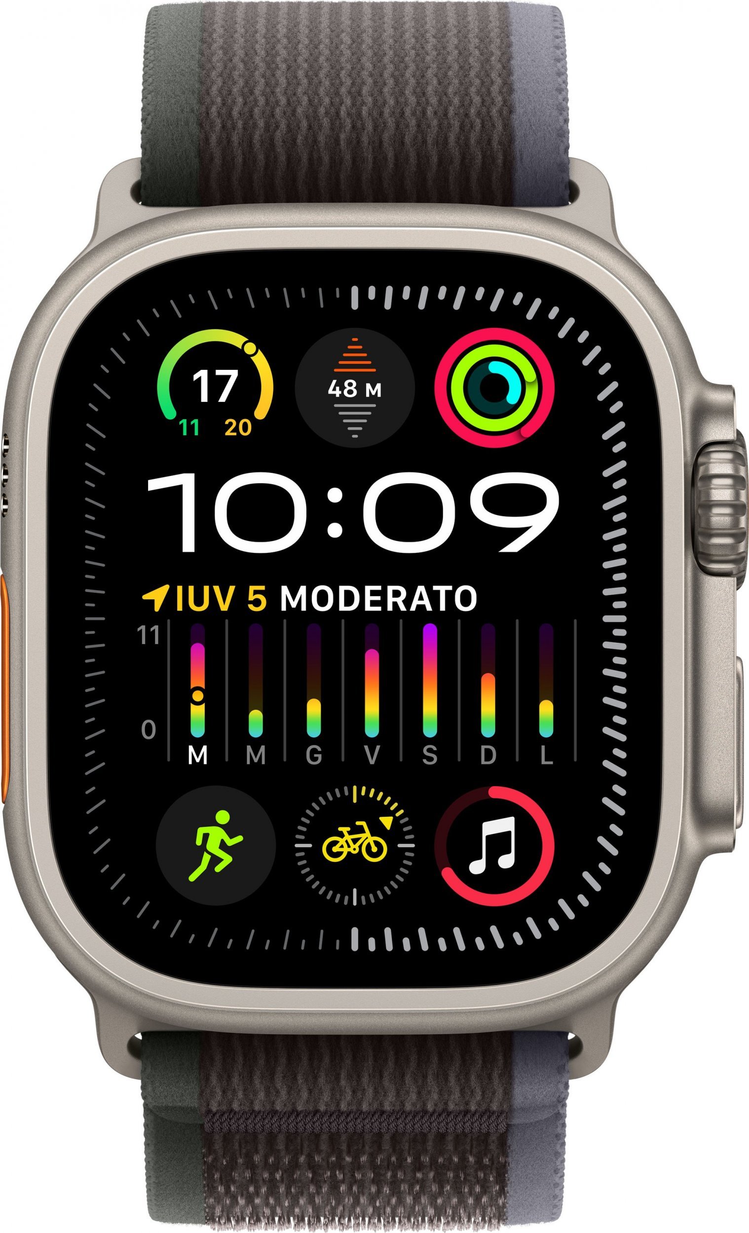 Smartwatch Apple Smartwatch Apple Watch Ultra 2 GPS + Cellular koperta tytanowa 49mm + opaska Trail niebieski/czarny M/L