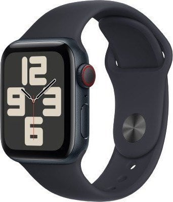 Smartwatch Apple Watch SE GPS + Cellular, 40mm Koperta z aluminium w kolorze północy z paskiem sportowym w kolorze północy - M/L