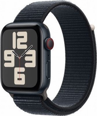 Smartwatch Apple Watch SE GPS + Cellular, 44mm Koperta z aluminium w kolorze północy z opaskš sportowš w kolorze północy