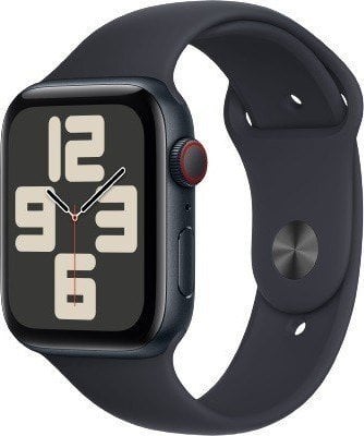 Smartwatch Apple Watch SE GPS + Cellular, 44mm Koperta z aluminium w kolorze północy z paskiem sportowym w kolorze północy - S/M