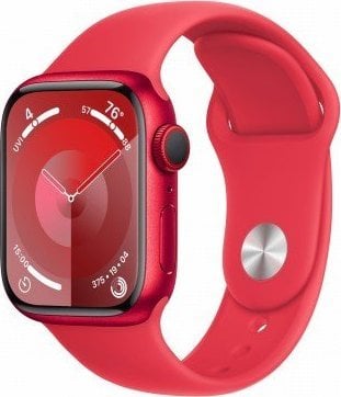 Smartwatch Apple Watch Series 9 GPS + Cellular, 41mm Koperta z aluminium z edycji (PRODUCT)RED z paskiem sportowym z edycji (PRODUCT)RED - S/M