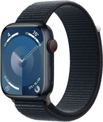 Smartwatch Apple Watch Series 9 GPS + Cellular, 45mm Koperta z aluminium w kolorze północy z opaskš sportowš w kolorze północy