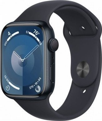 Smartwatch Apple Watch Series 9 GPS + Cellular, 45mm Koperta z aluminium w kolorze północy z paskiem sportowym w kolorze północy - M/L