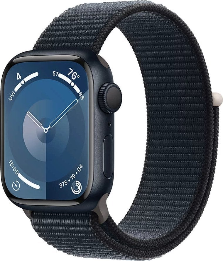 Smartwatch Apple Watch Series 9 GPS, 41mm Koperta z aluminium w kolorze północy z opaskš sportowš w kolorze północy