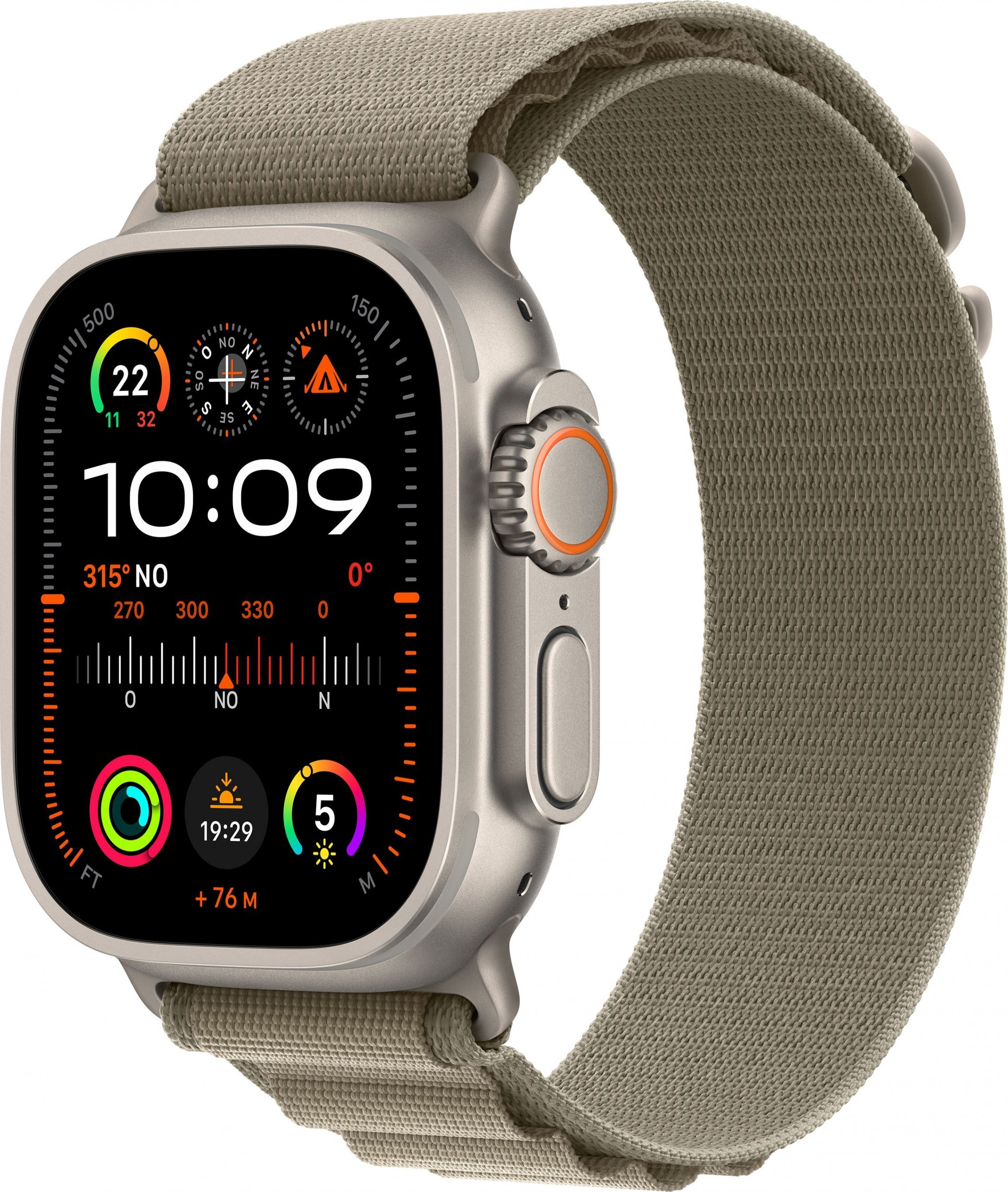 Smartwatch Apple Watch Ultra 2 GPS + Cellular, 49mm Koperta z tytanu z opaskš Alpine w kolorze moro - L