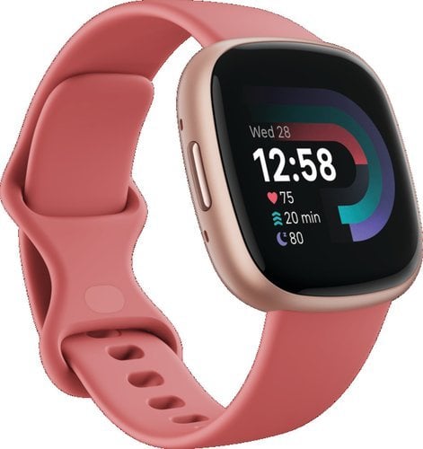 Ceas smartwatch Fitbit Versa 4 Pink Sand / Copper Rose Aluminum