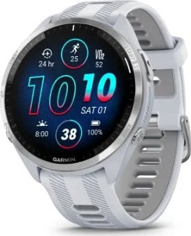 Smartwatch Garmin Garmin Forerunner 965 3,56 cm (1.4`) AMOLED 47 mm Cyfrowy 454 x 454 px Ekran dotykowy Biały Wi-Fi GPS