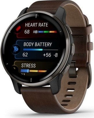 Smartwatch Garmin Garmin Venu 2 AMOLED Cyfrowy 416 x 416 px Ekran dotykowy Czarny, Szary Wi-Fi GPS