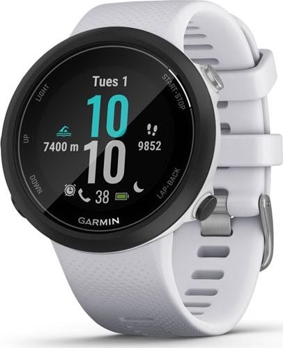 Smartwatch Garmin Swim 2, GPS, EU, Silicon, Whitestone