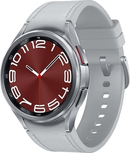 Smartwatch Samsung Samsung Galaxy Watch6 Classic SM-R950NZSADBT smartwatch / zegarek sportowy 3,3 cm (1.3`) OLED 43 mm Cyfrowy 432 x 432 px Ekran dotykowy Srebrny Wi-Fi GPS
