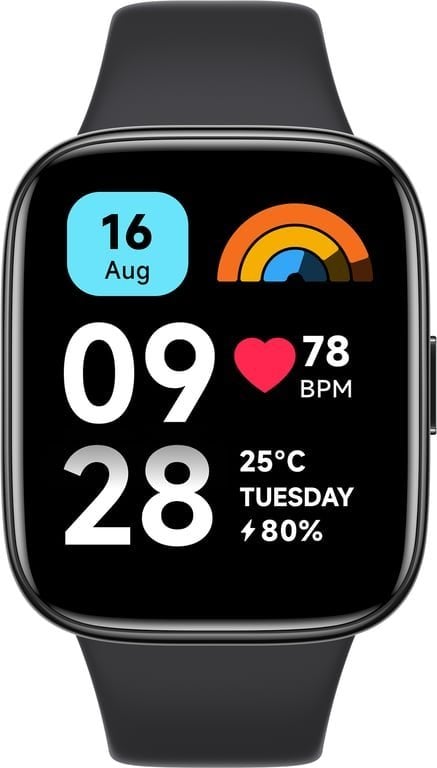 Smartwatch Xiaomi Xiaomi Redmi Watch 3 Active 4,65 cm (1.83`) LED 47 mm Cyfrowy 240 x 280 px Ekran dotykowy Czarny