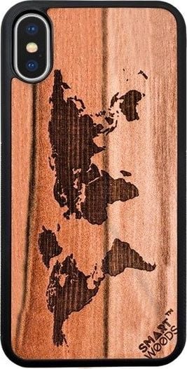 CASE DIN LEMN CASE SMARTWOODS WORLD MAP HUAWEI P30 Standard