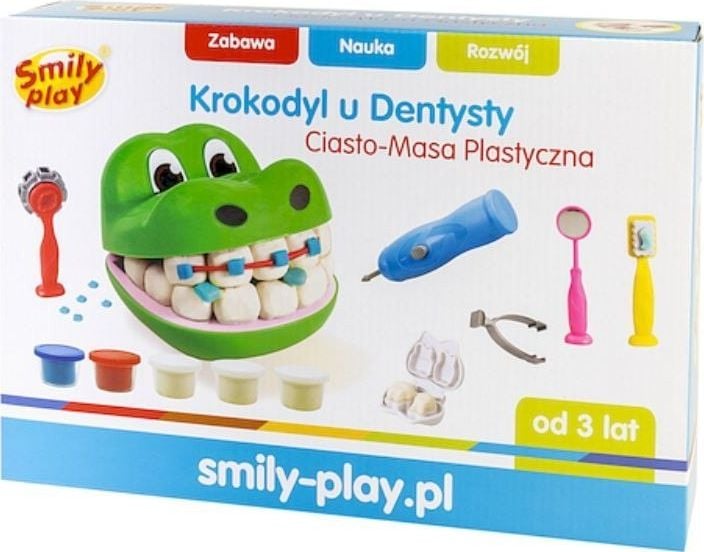 Smily Play Plastic Dough Crocodile la dentist