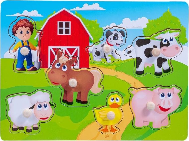 Smily Play Smily Play Fermă din lemn Jigsaw Puzzle 7 el