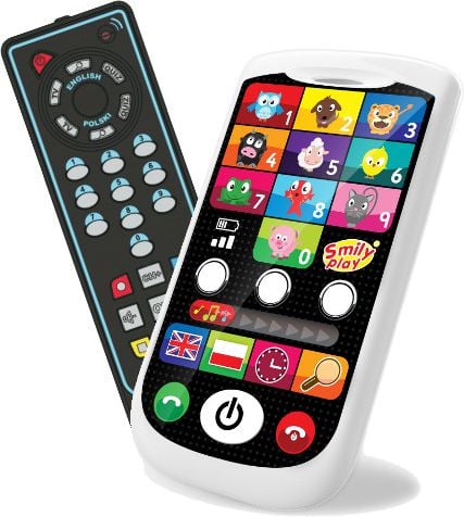 Smiley Play Set de telecomandă pentru smartphone și televizor