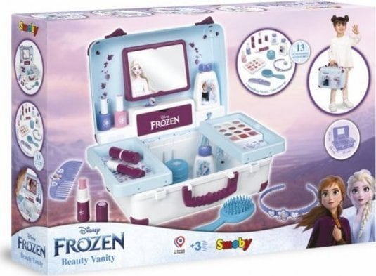 Jucarie Smoby Gentuta cosmetica Frozen Beauty Vanity cu accesorii