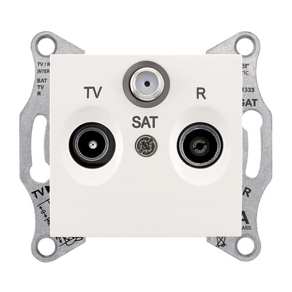 soclu antenă RD / TV / SAT final 1dB crema - SDN3501323