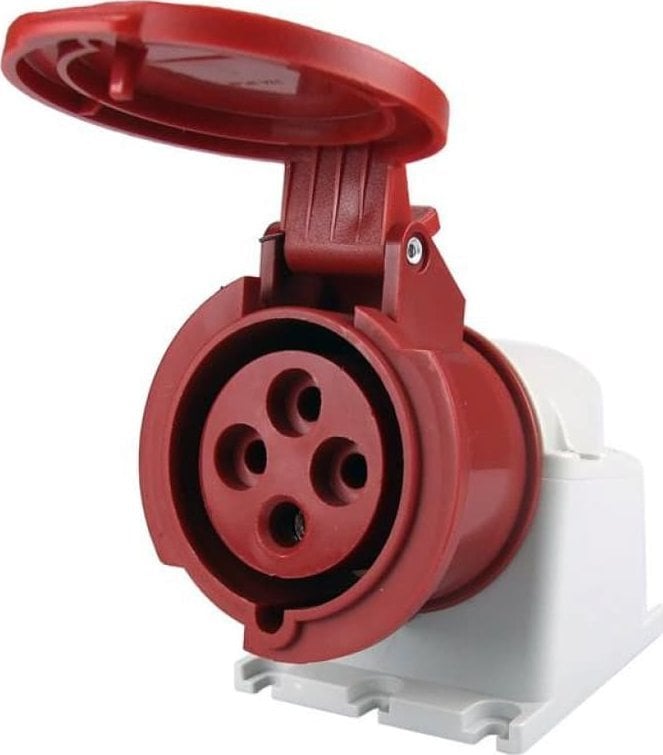 soclu fix 4P 32A 400V IP44 red ECO SpeedPRO 23396