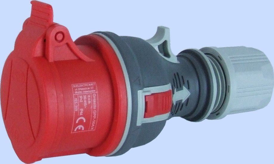 soclu portabil TWIST dreaptă GPP-16/4 Red 4P 16A 400V (921871)