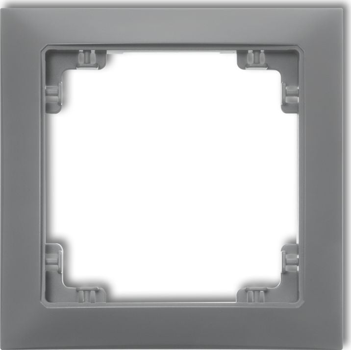 Soft frame deco universal singur gri din plastic mat (27DRSO-1)