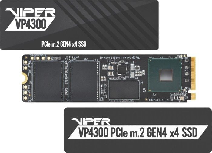 Solid State Drive SSD Patriot VP4300-1TBM28H, 1 TB, M.2 2280, PCI-E x4 Gen4 NVMe