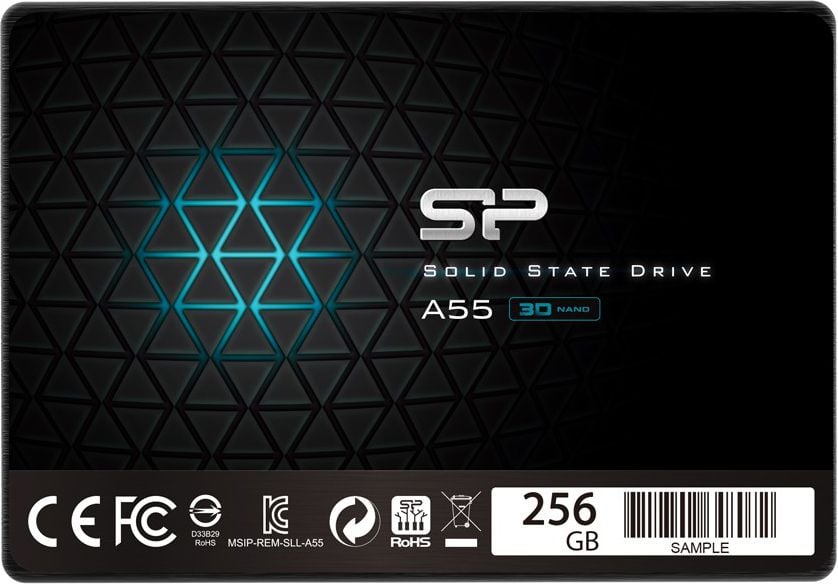 Solid-State Drive (SSD) - Solid State Drive (SSD) Silicon Power ACE A55, 256GB, 2.5&quot;, SATA III,3D NAND, SP256GBSS3A55S25