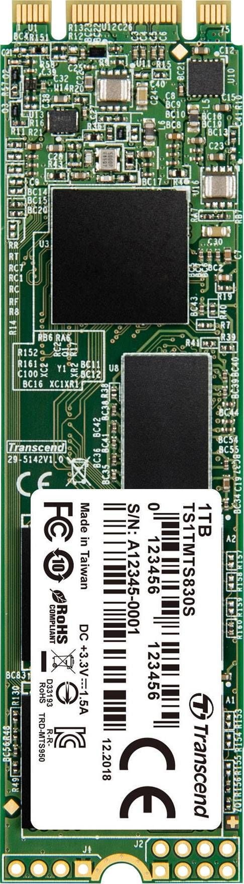 Solid State Drive (SSD) Transcend 830S 512 GB M.2 2280 SATA III (TS512GMTS830S)