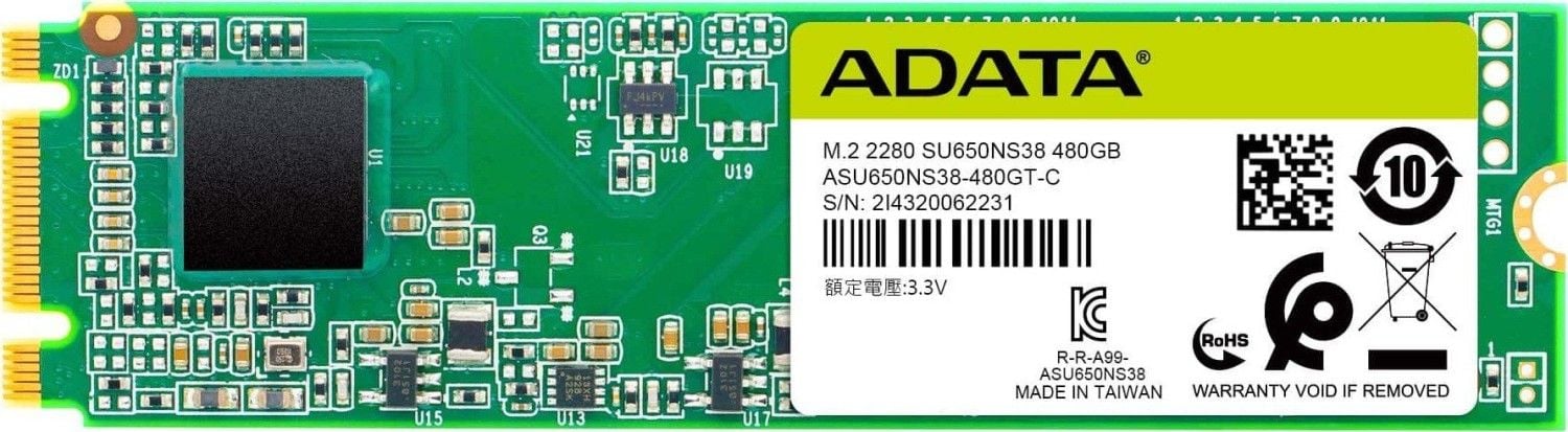 Solid-State Drive SSD ADATA ASU650NS38-480GT-C SU650 480 GB M.2 2280 SATA III