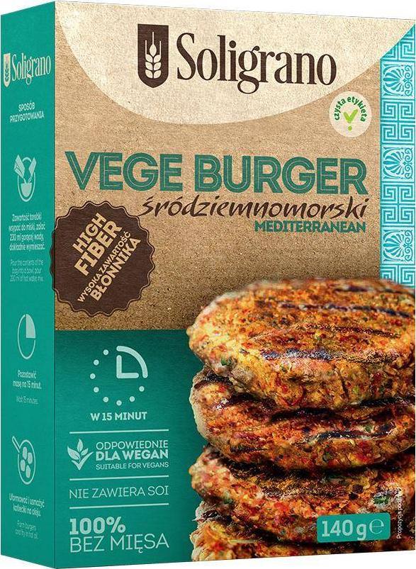 SOLIGRANO Burger Mediteranean Vege 140 g