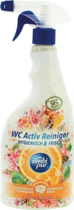 Solutie de curatat vasul de toaleta cu pompita Ambi Pur Citrus-Watter Lily, 750ml