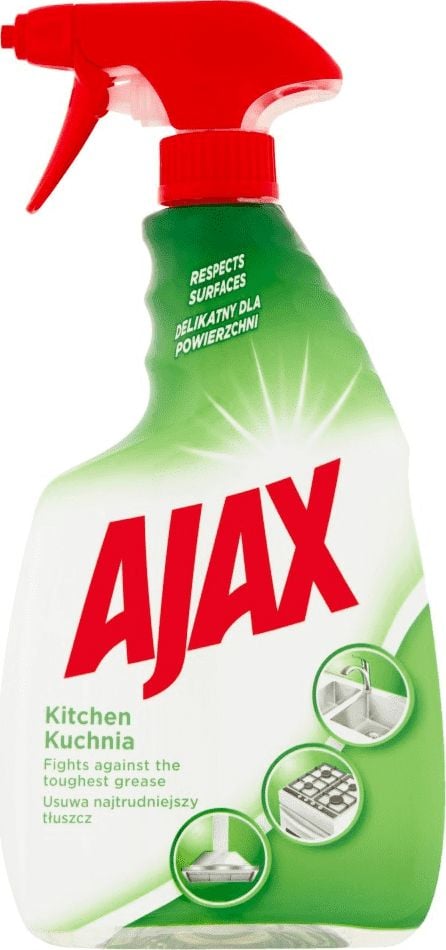 Solutie pentru curatat suprafete bucatarie Ajax Optimal 7 , 750 ml, indeparteaza grasiea si murdaria