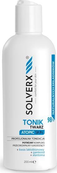 SOLVERX SOLVERX Atopic Skin Toner care echilibrează pH-ul pielii pentru piele atopică 200 ml