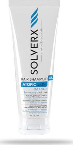 Șampon pentru păr Solverx pentru piele atopică 250 ml