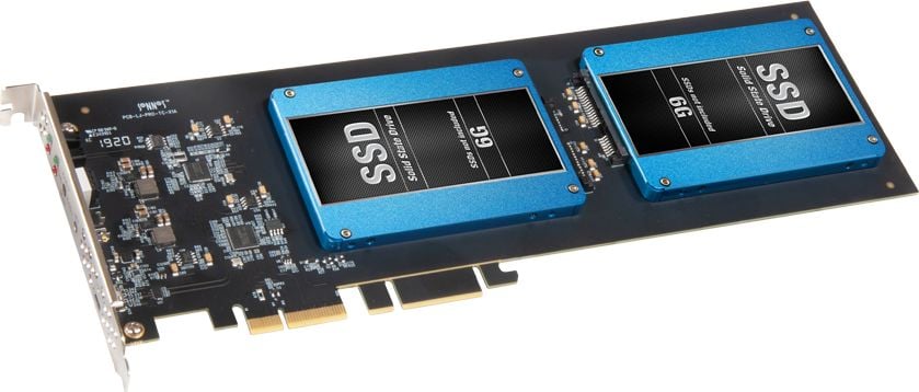 Sonnet PCIe 3.0 x4 2x 2.5` SATA III RAID controller (FUS-SSD-2RAID-E)