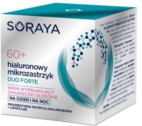 Crema de zi si de noapte Soraya Hyaluronic Microinjection Duo Forte 60+, 50 ml
