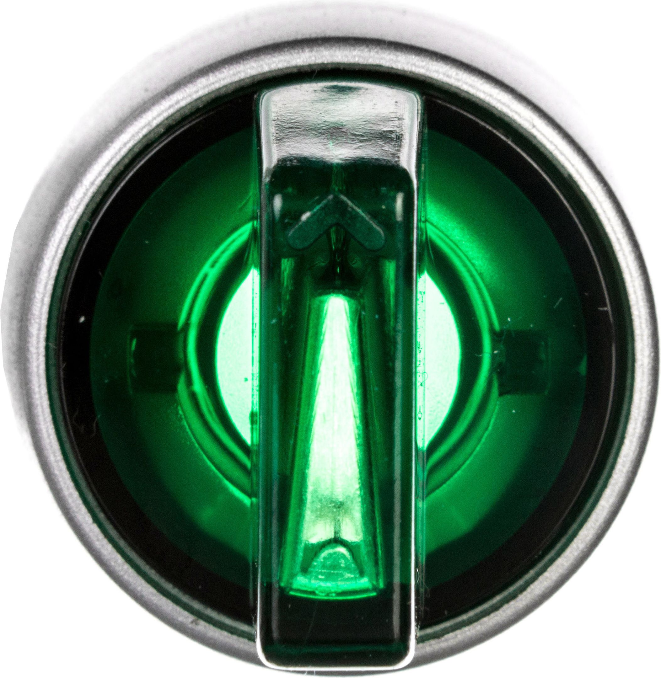 Comutarea 3-jumătate. 2Z iluminat Inel placat cu verde 230V AC (ST22-P3L.Z-20-LED  230AC)