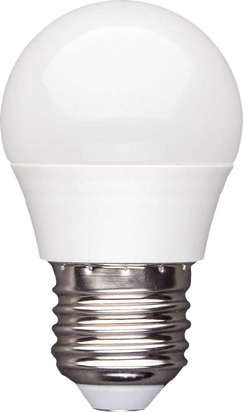 Bec LED, Spectrum, E27, 6 W, 520 lm, Tip rotund, Lumina calda, Alb