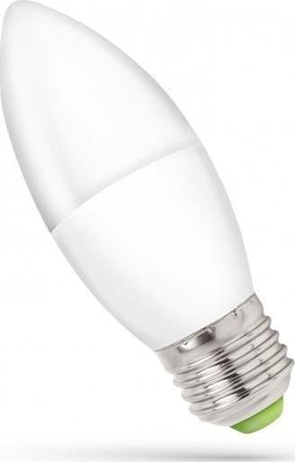 Bec LED, Spectrum, E27, 6 W, 540 lm, Tip lumanare, Lumina neutra, Alb