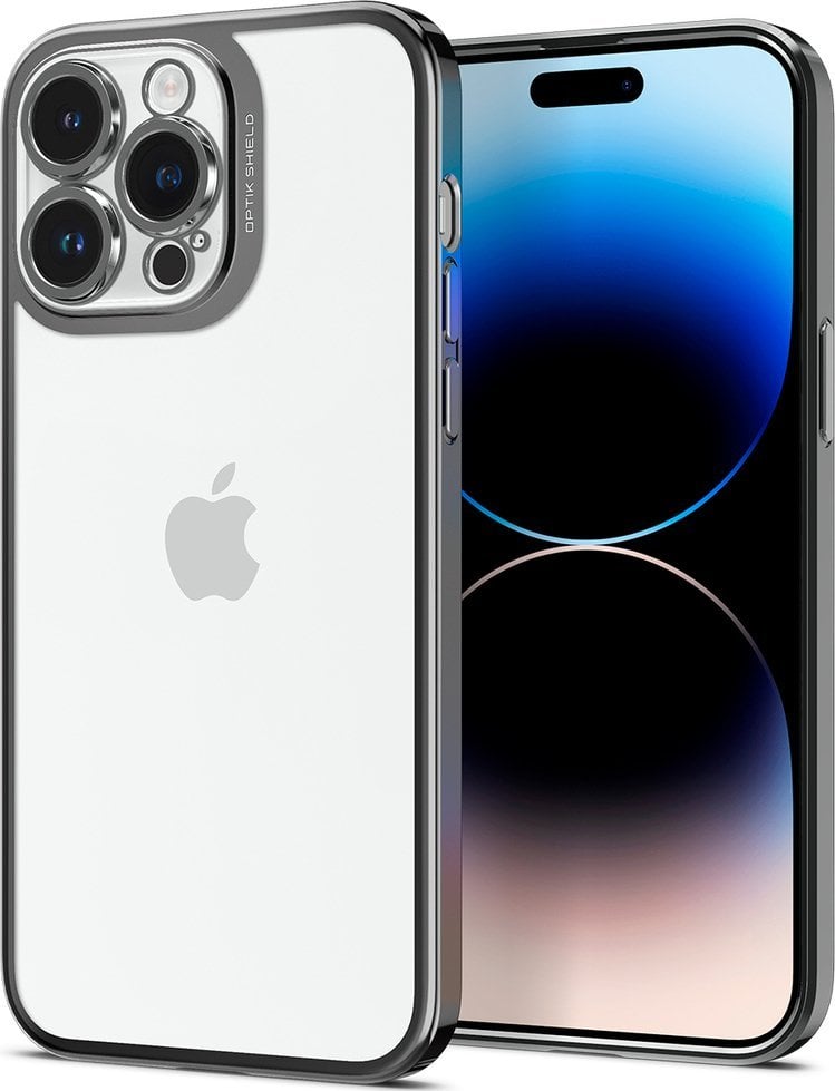 Spigen Spigen Optik Crystal, gri crom - iPhone 14 Pro