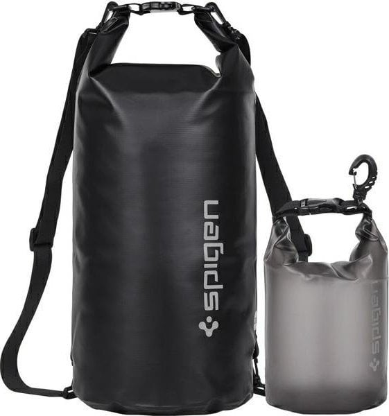 Spigen Spigen Universal Waterproof Bag A630 negru/negru universal două genți impermeabile (20L și 2L) AMP04534