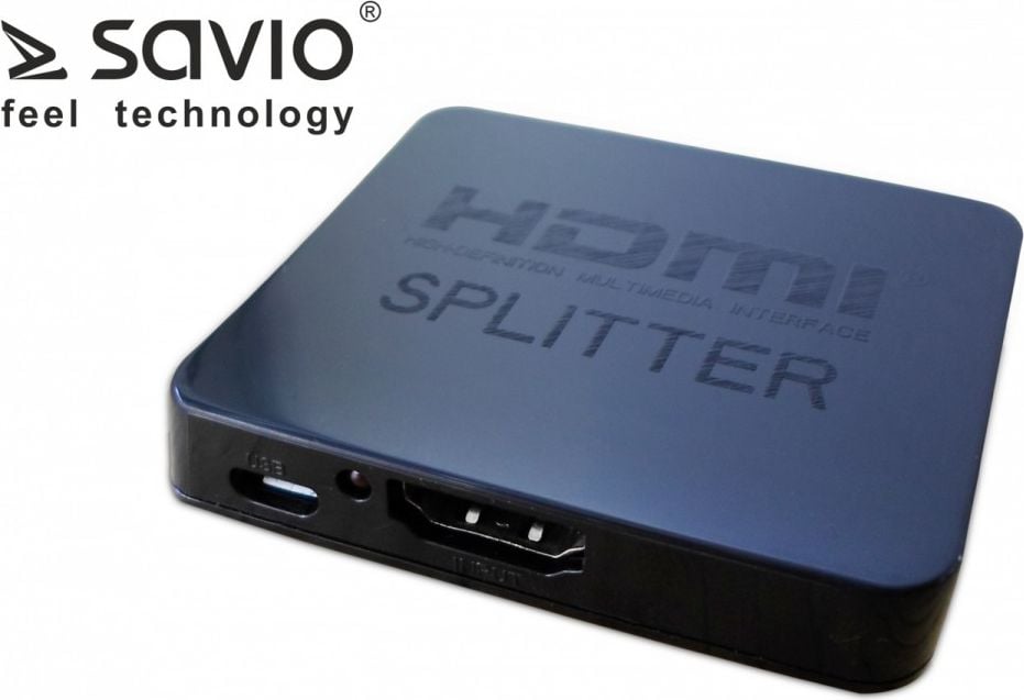 Splitter audio-video elmak Spitter 2x HDMI 4K amplificator (Savio CL-93)