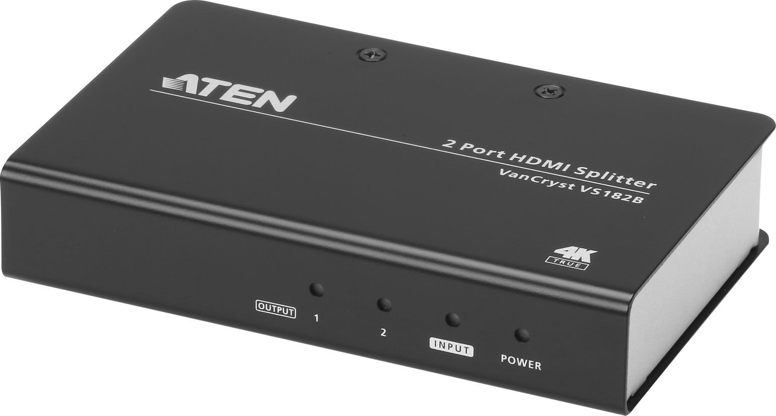 Splitter video ATEN, split HDMI la 2 monitoare, HDMI mama la HDMI mama x 2, Negru