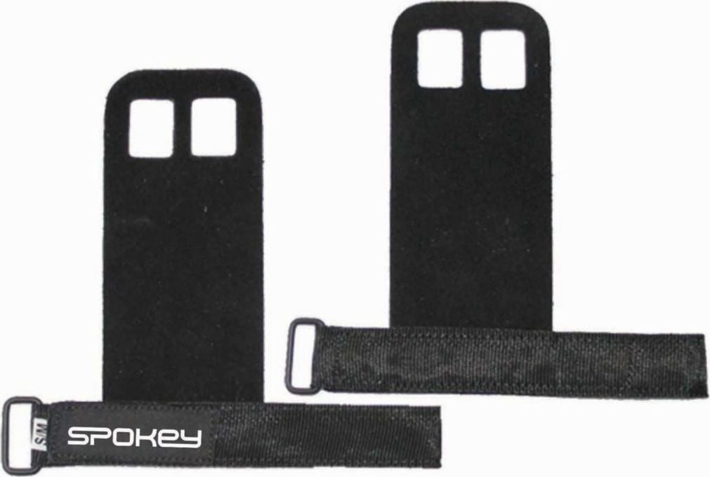 Fase pentru incheietura, Spokey, Piele ecologica/Nylon, Negru, XL