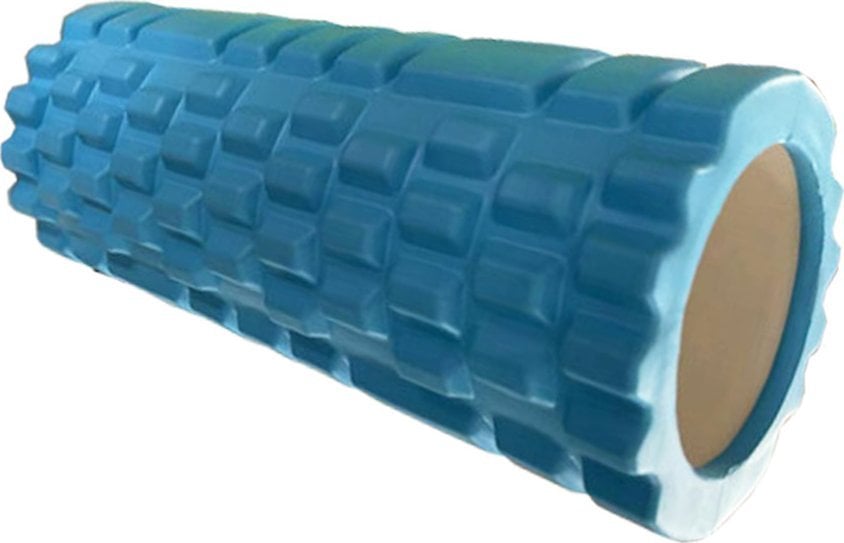 Rolă de masaj din PVC ondulat Sportech 33x14cm albastru (S825815)