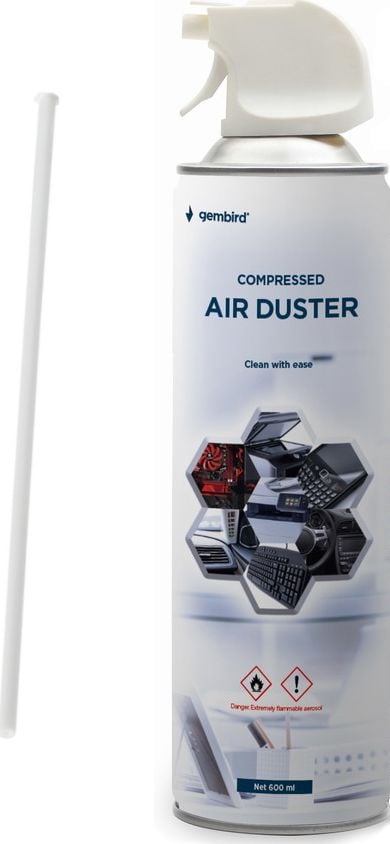 Spray curatare cu aer comprimat, 400 ml, Gembird CK-CAD2,CK-CAD-FL400-01
